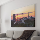 Olympiastadion stadium at Sunset, Stadium Canvas, Sport Art, Gift for him, Fan Gift, Canvas Prints Wall Art Decor