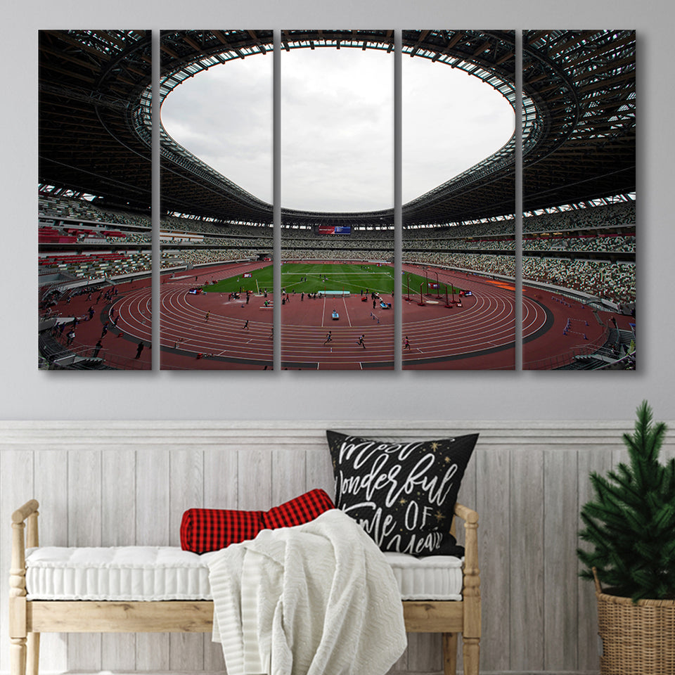 Olympic Stadium, Stadium Canvas, Sport Art, Gift for him, Multi Panels B, Canvas Prints Wall Art Decor