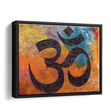 Om Painting Framed Canvas Prints - Painting Canvas, Framed Art, Canvas Art, Prints for Sale, Wall Art, Wall Decor