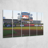 Omaha Storm Chasers Wall Art Werner Park Stadium Canvas Prints,Multi Panels B,Sport Stadium Art Prints, Fan Gift