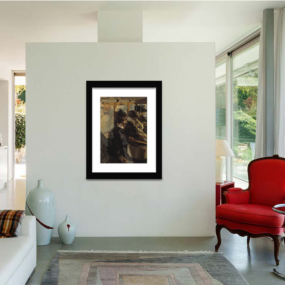 Omnibus Ii By Anders Zorn-Canvas Art,Art Print,Framed Art,Plexiglass cover