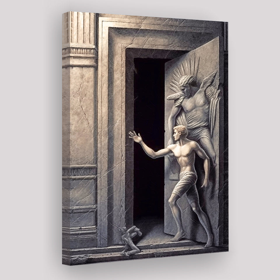 Open The Door Canvas Prints Wall Art, Home Living Room Decor, Large Canvas