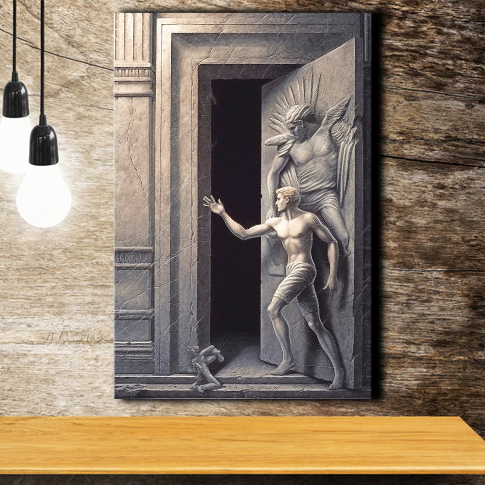 Open The Door Canvas Prints Wall Art, Home Living Room Decor, Large Canvas