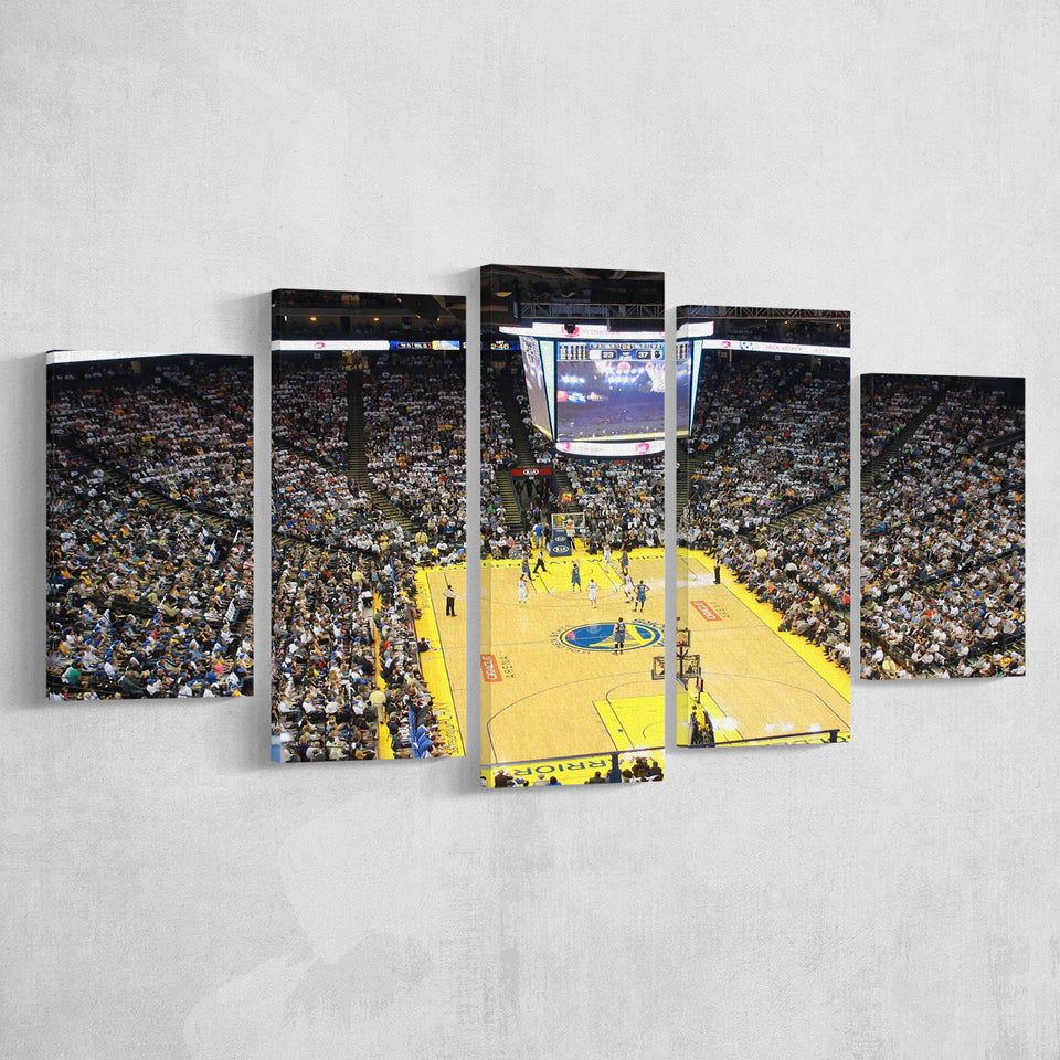 Oracle Arena Wall Art Golden State Warriors Stadium Canvas Prints,Multi Panels,Sport Stadium Art Prints, Fan Gift