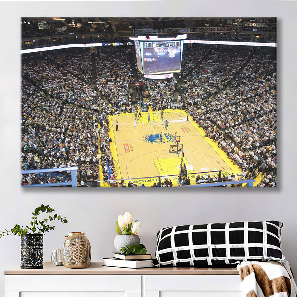 Oracle Arena Wall Art Golden State Warriors Stadium Canvas Prints,Sport Stadium Art Prints, Fan Gift, Wall Decor