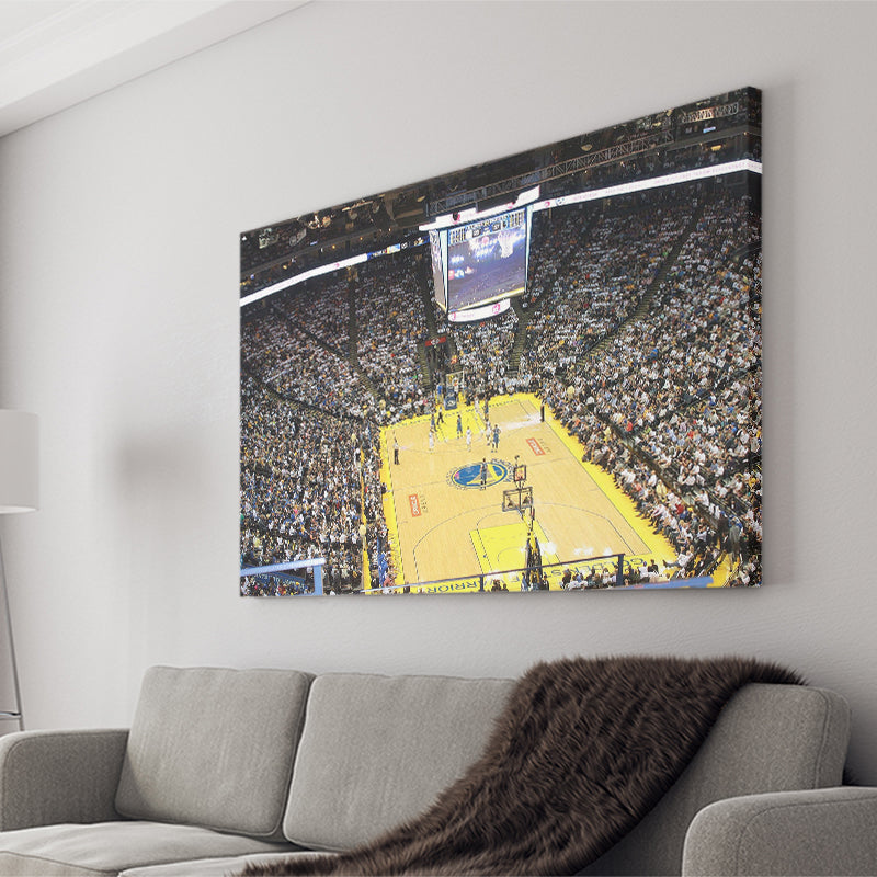 Oracle Arena Wall Art Golden State Warriors Stadium Canvas Prints,Sport Stadium Art Prints, Fan Gift, Wall Decor