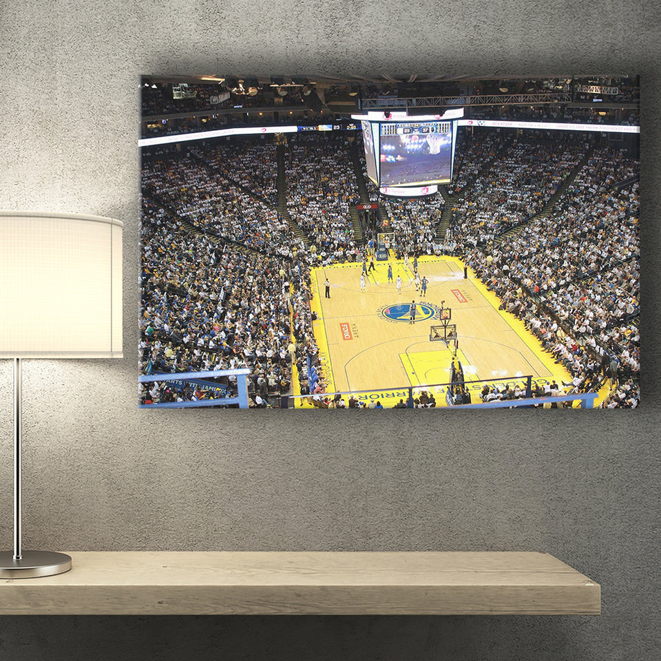 Oracle Arena Wall Art Golden State Warriors Stadium Canvas Prints,Sport Stadium Art Prints, Fan Gift, Wall Decor