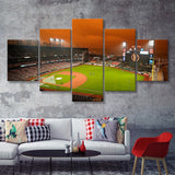Oracle Park California  5 Pieces Canvas Prints Wall Art - Painting Canvas, Multi Panels, 5 Panel, Wall Decor