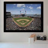 Oracle Park Formerly art Park, Stadium Canvas, Sport Art, Gift for him, Framed Art Prints Wall Art Decor, Framed Picture