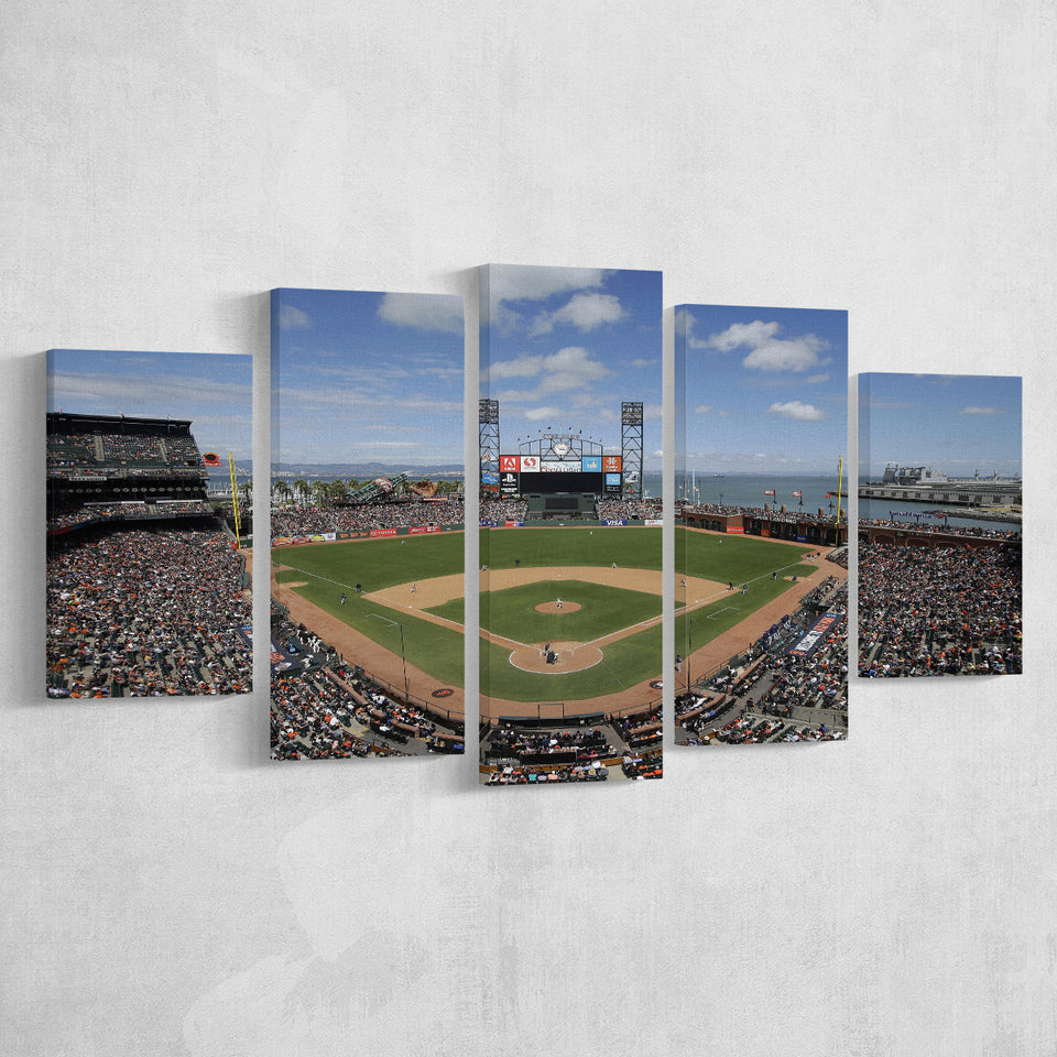 Oracle Park Formerly art Park, Stadium Canvas, Sport Art, Large Canvas, Multi Panels, Canvas Prints Wall Art Decor
