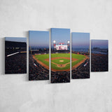 Oracle Park at Night, Stadium Canvas, Sport Art, Large Canvas, Multi Panels, Canvas Prints Wall Art Decor