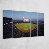 Oracle Park at Night, Stadium Canvas, Sport Art, Gift for him, Multi Panels B, Canvas Prints Wall Art Decor