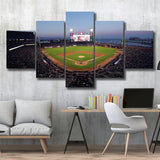 Oracle Park at Night, Stadium Canvas, Sport Art, Large Canvas, Multi Panels, Canvas Prints Wall Art Decor