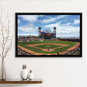 Oracle or att Park, Stadium Canvas, Sport Art, Gift for him, Framed Canvas Prints Wall Art Decor, Framed Picture