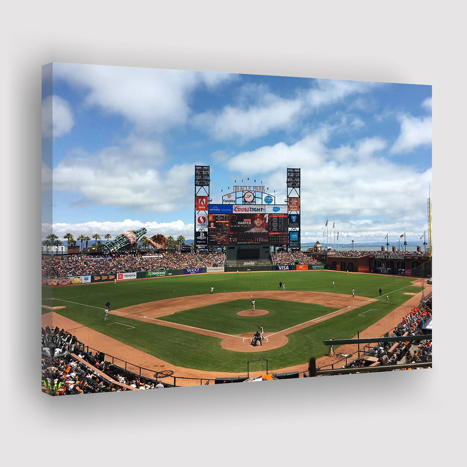 Oracle or att Park, Stadium Canvas, Sport Art, Gift for him, Fan Gift, Canvas Prints Wall Art Decor