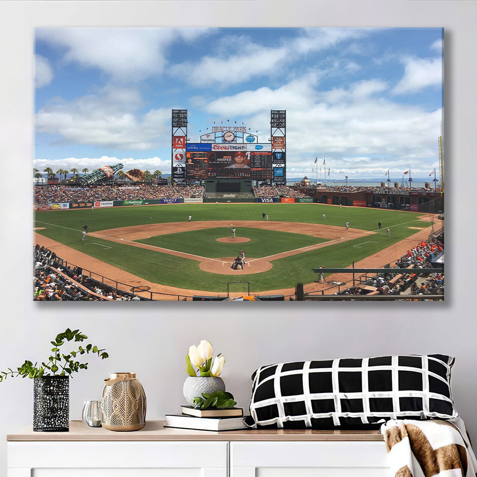 Oracle or att Park, Stadium Canvas, Sport Art, Gift for him, Fan Gift, Canvas Prints Wall Art Decor
