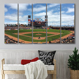 Oracle or att Park, Stadium Canvas, Sport Art, Gift for him, Multi Panels B, Canvas Prints Wall Art Decor