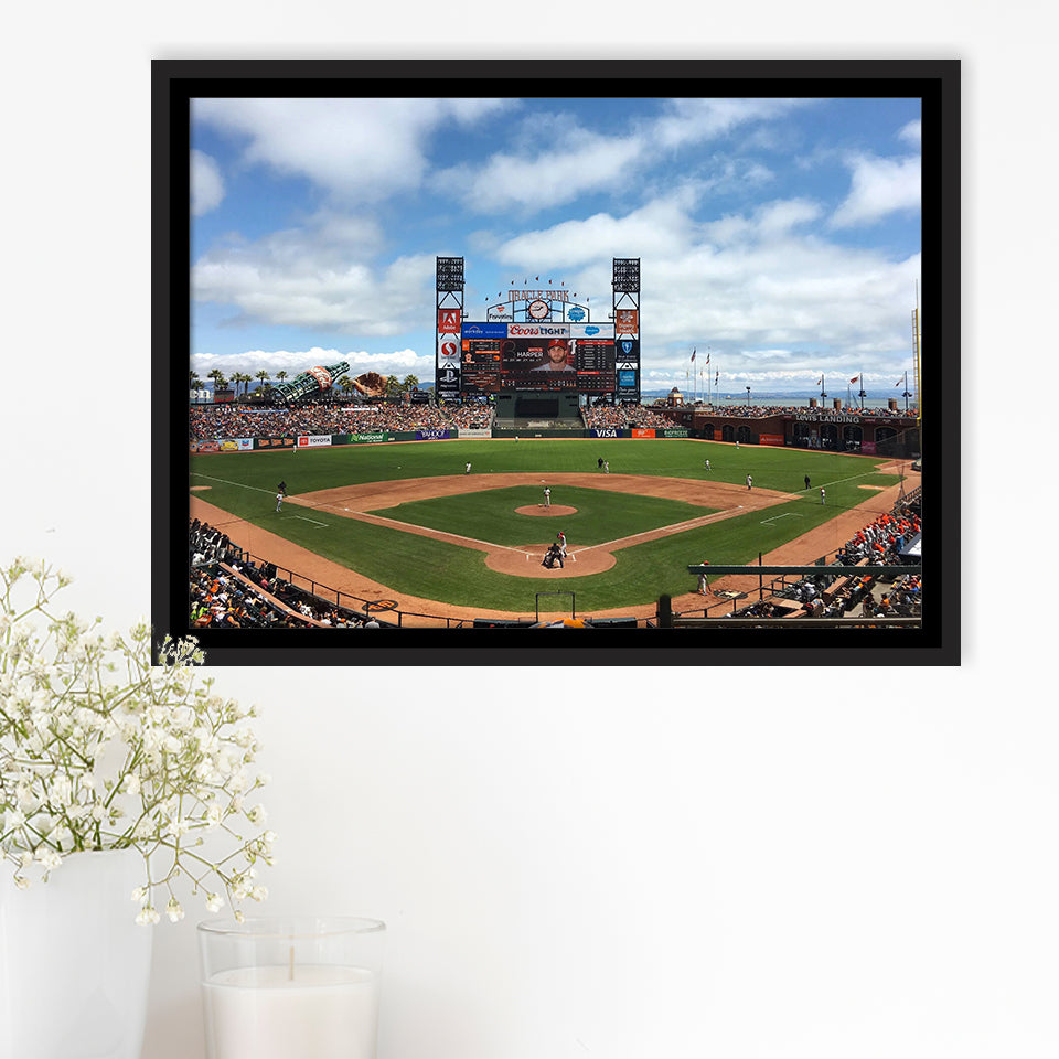 Oracle or att Park, Stadium Canvas, Sport Art, Gift for him, Framed Canvas Prints Wall Art Decor, Framed Picture