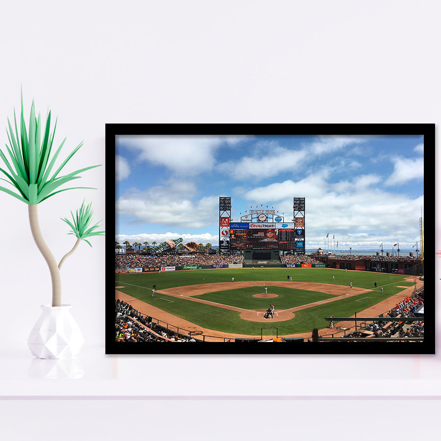 Oracle or att Park, Stadium Canvas, Sport Art, Gift for him, Framed Art Prints Wall Art Decor, Framed Picture