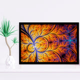 Orange Fractal Abstract Fractal Print Extra Framed Art Prints Wall Decor - Painting Art,Framed Picture,For Sale, Ready to hang