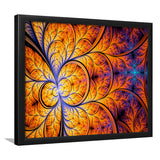 Orange Fractal Abstract Fractal Print Extra Framed Art Prints Wall Decor - Painting Art,Framed Picture,For Sale, Ready to hang