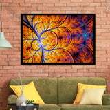 Orange Fractal Abstract Fractal Print Extra Framed Art Prints Wall Decor - Painting Art,Framed Picture,For Sale, Ready to hang