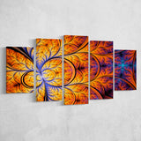 Orange Fractal Abstract Fractal Print Extra Large Canvas Prints Multi Panels Wall Art Prints Home Decor