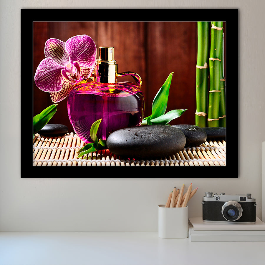 Orchid Flowers Spa Framed Art Prints Wall Art Decor, Framed Picture, Home Decor