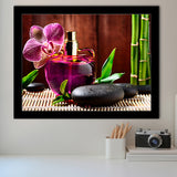 Orchid Flowers Spa Framed Art Prints Wall Art Decor, Framed Picture, Home Decor