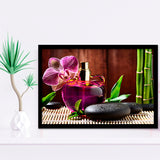 Orchid Flowers Spa Framed Art Prints Wall Art Decor, Framed Picture, Home Decor