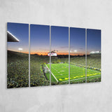 Oregon Ducks Stadium Canvas Prints Autzen Stadium Wall Art American,Multi Panels B,Sport Stadium Art Prints, Fan Gift