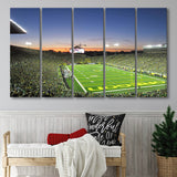 Oregon Ducks Stadium Canvas Prints Autzen Stadium Wall Art American,Multi Panels B,Sport Stadium Art Prints, Fan Gift