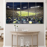 Oregon Ducks Wall Art Autzen Stadium Canvas Prints American,Multi Panels B,Sport Stadium Art Prints, Fan Gift