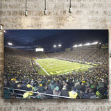 Oregon Ducks Wall Art Autzen Stadium Canvas Prints American,Sport Stadium Art Prints, Fan Gift, Wall Decor