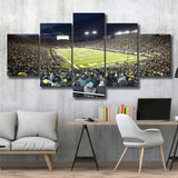 Oregon Ducks Wall Art Autzen Stadium Canvas Prints American,Multi Panels,Sport Stadium Art Prints, Fan Gift