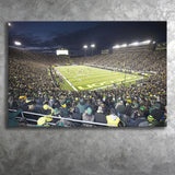 Oregon Ducks Wall Art Autzen Stadium Canvas Prints American,Sport Stadium Art Prints, Fan Gift, Wall Decor