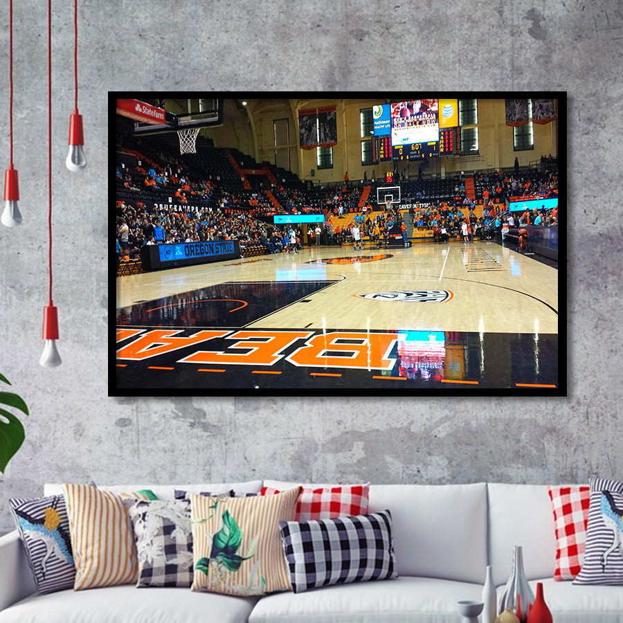 Oregon State Beavers Stadium Art Prints Gill Coliseum Wall Art,Sport Stadium Art Prints, Fan Gift, Wall Decor
