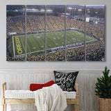 Oregon football Stadium, Stadium Canvas, Sport Art, Gift for him, Multi Panels B, Canvas Prints Wall Art Decor