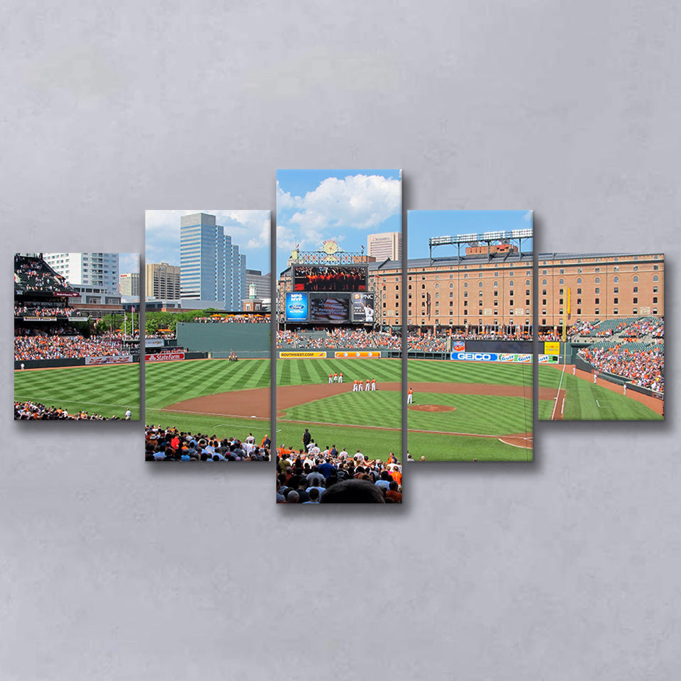 Oriole Park, Stadium Canvas, Sport Art, Large Canvas, Multi Panels, Canvas Prints Wall Art Decor