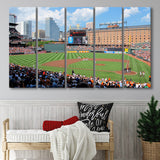 Oriole Park, Stadium Canvas, Sport Art, Gift for him, Multi Panels B, Canvas Prints Wall Art Decor