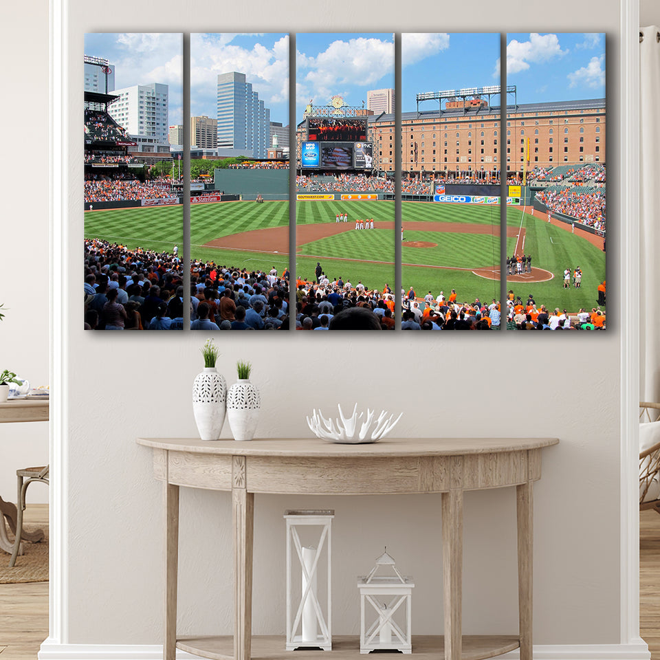 Oriole Park, Stadium Canvas, Sport Art, Gift for him, Multi Panels B, Canvas Prints Wall Art Decor