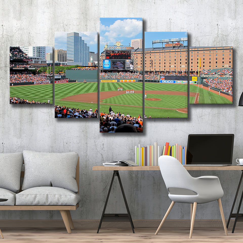Oriole Park, Stadium Canvas, Sport Art, Large Canvas, Multi Panels, Canvas Prints Wall Art Decor