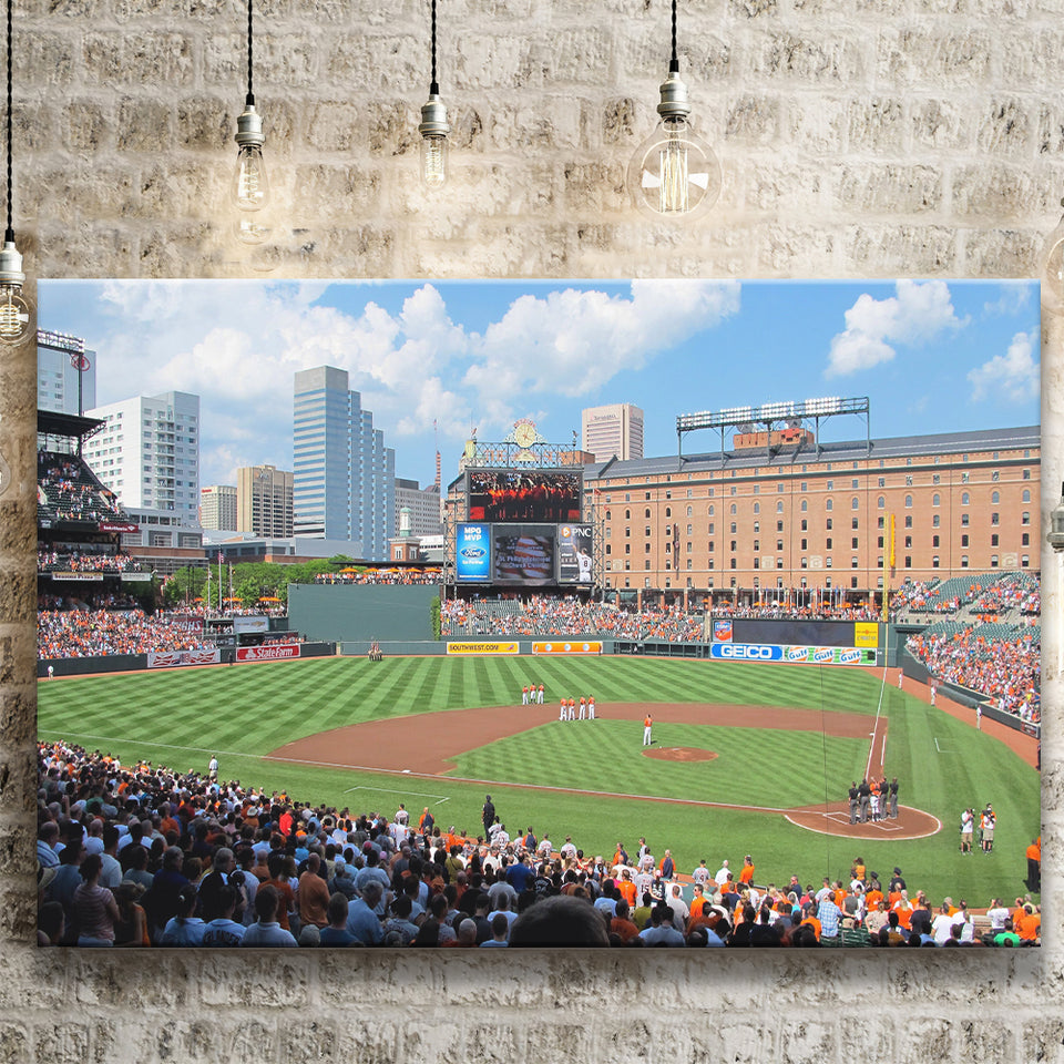 Oriole Park, Stadium Canvas, Sport Art, Gift for him, Fan Gift, Canvas Prints Wall Art Decor