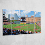 Oriole Park, Stadium Canvas, Sport Art, Gift for him, Multi Panels B, Canvas Prints Wall Art Decor