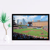 Oriole Park, Stadium Canvas, Sport Art, Gift for him, Framed Art Prints Wall Art Decor, Framed Picture