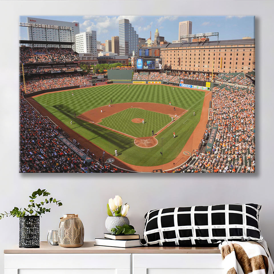 Oriole Park at Camden Yards, Stadium Canvas, Sport Art, Gift for him, Fan Gift, Canvas Prints Wall Art Decor