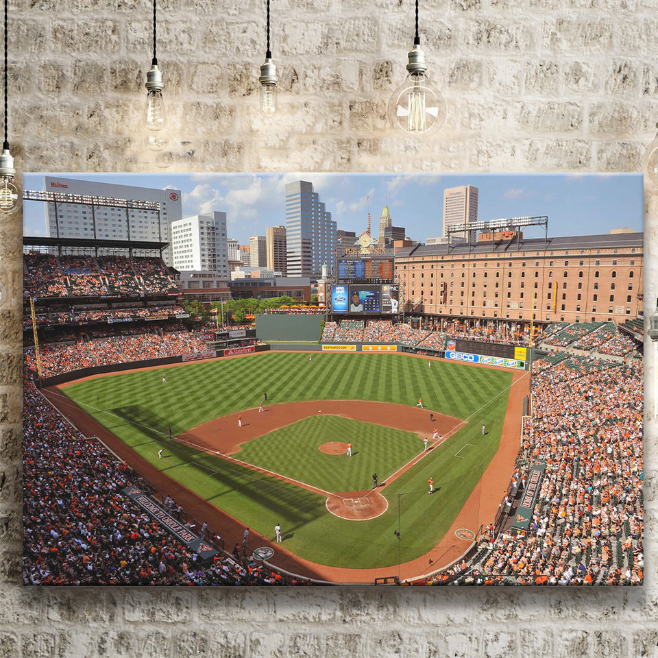 Oriole Park at Camden Yards, Stadium Canvas, Sport Art, Gift for him, Fan Gift, Canvas Prints Wall Art Decor
