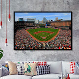 Oriole Park in Baltimore, Stadium Canvas, Sport Art, Gift for him, Framed Art Prints Wall Art Decor, Framed Picture