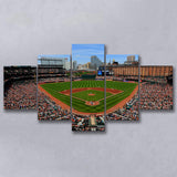 Oriole Park in Baltimore, Stadium Canvas, Sport Art, Large Canvas, Multi Panels, Canvas Prints Wall Art Decor