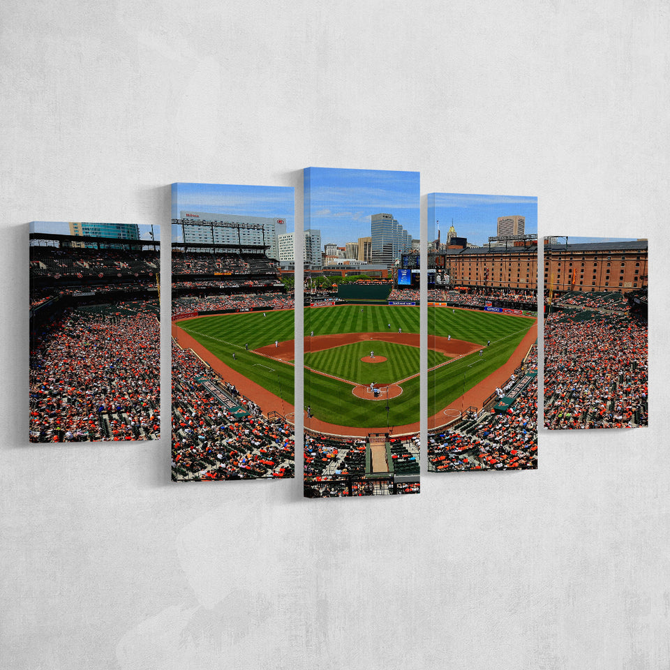 Oriole Park in Baltimore, Stadium Canvas, Sport Art, Large Canvas, Multi Panels, Canvas Prints Wall Art Decor